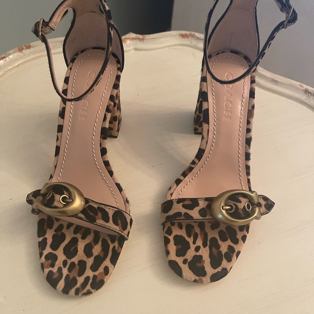 Coach Maya Leopard Sandal